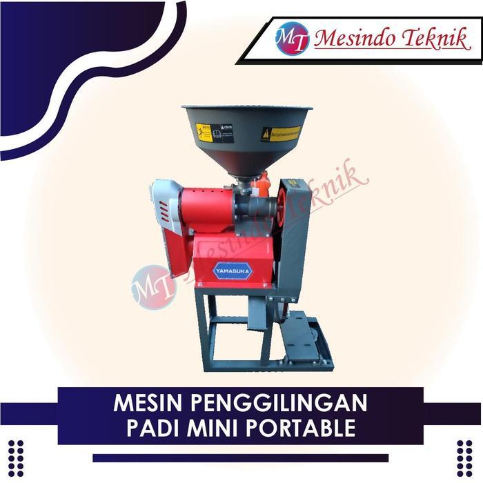 Mesin Penggilingan Padi Mini Portable - Motor Bensin