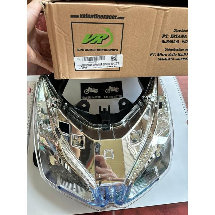Lampu Depan Vario 110 Fi Esp + Led (Soket 3) Reflektor Lampu Depan Vario 110 Fi Stater Halus Lampu