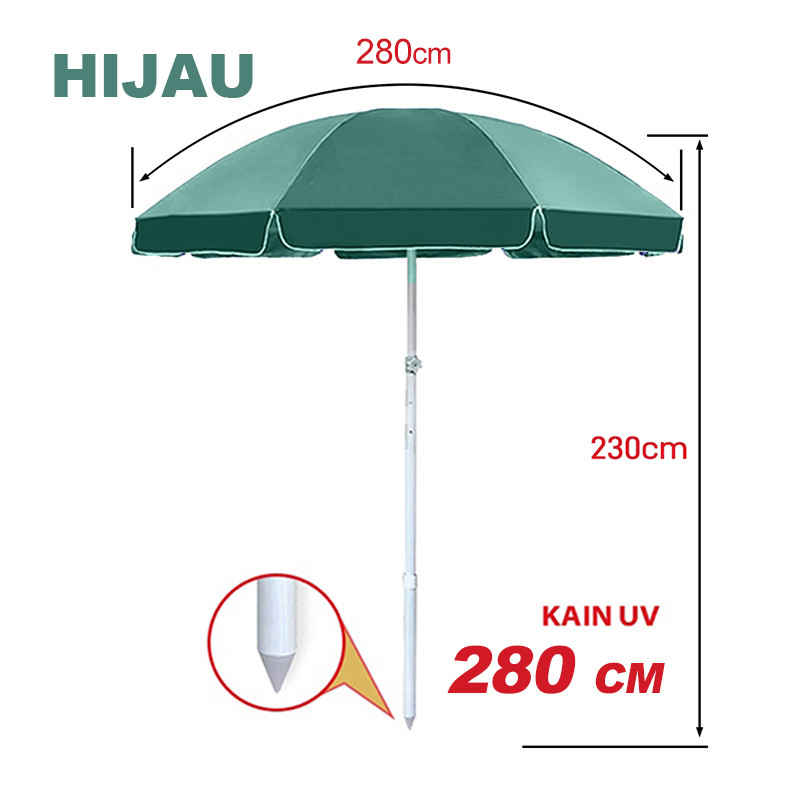 Tenda Payung Event Pantai Cafe 280cm Bazaar Parasol /Payung Pantai 300CM/ Payung Cafe / Payung Tenda