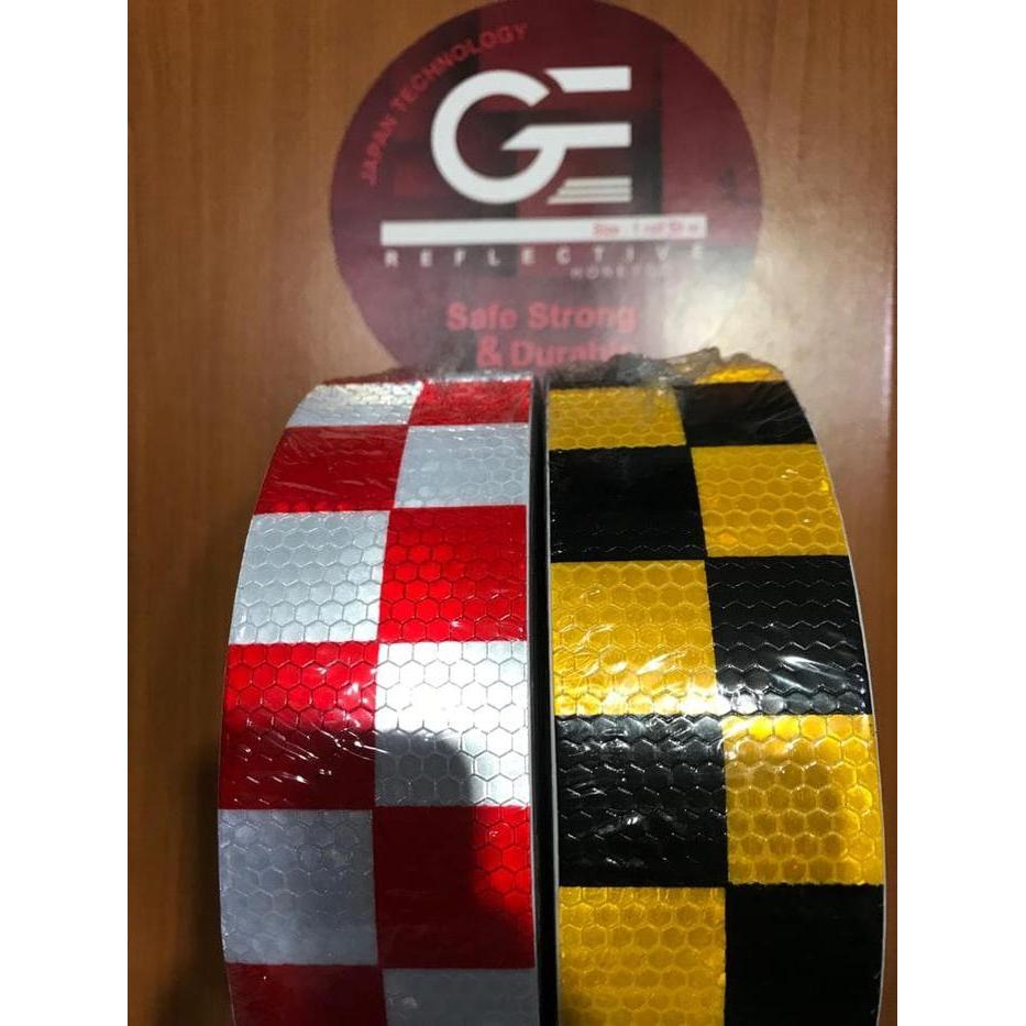 SCOTCHLITE REFLECTIVE HONEYCOMB/SARANG TAWON/PRISMATIC CHESS 5cm