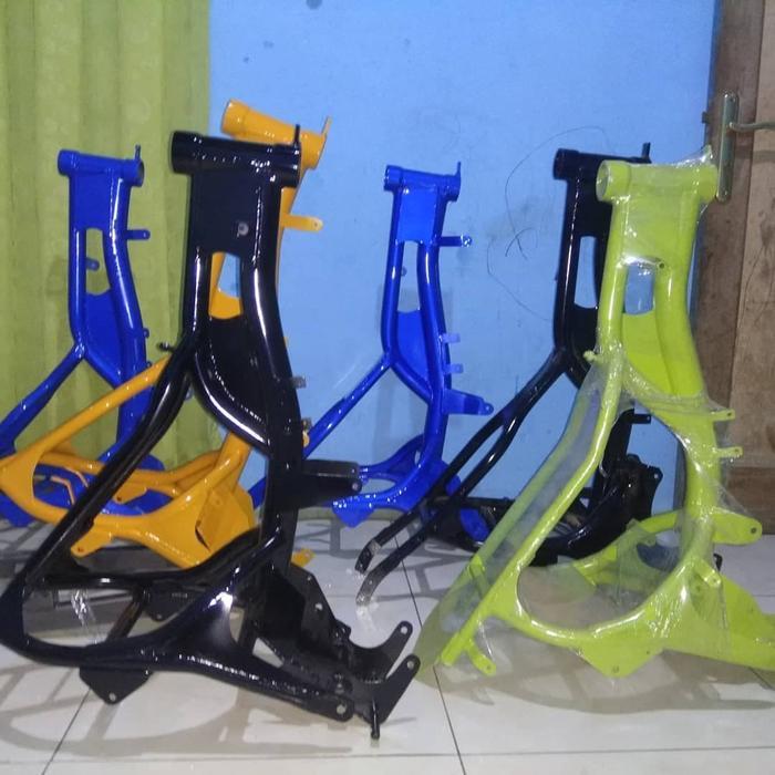 Rangka motocross trail Bebek Modif PNP JUVITER DAN VEGA - Hitam