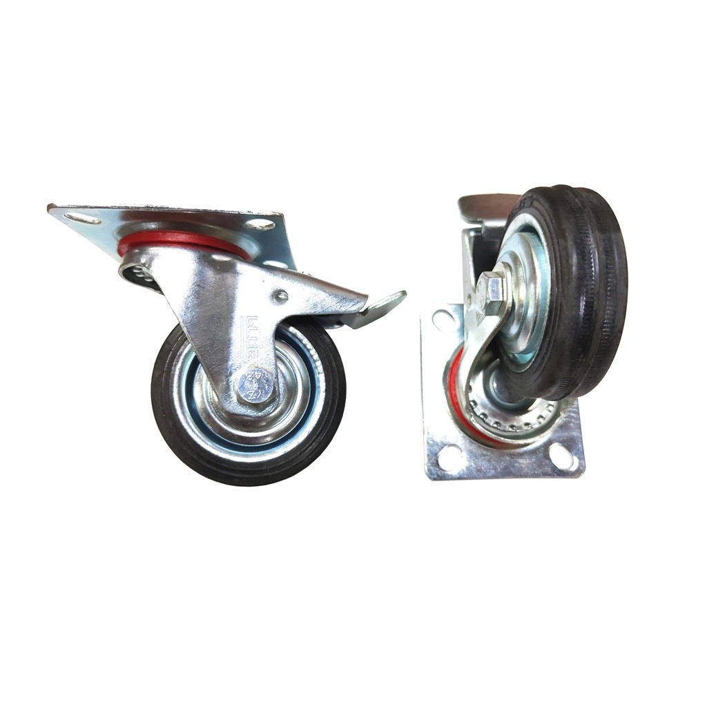 CSA RODA ETALASE 3" inch RODA KARET GEPENG RODA TROLLEY BANYAK TYPE RODA KECIL