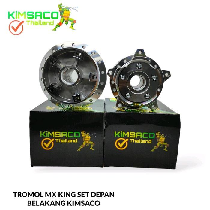 Tromol Set Depan Belakang MX King MXKing 150 Kimsaco Thailand model ZOX Chrome Crome Motorcycle