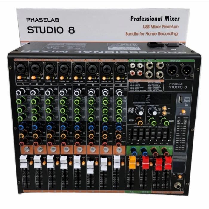 Mixer Audio Phaselab Studio 8 Studio8 8 Channel Soundcard