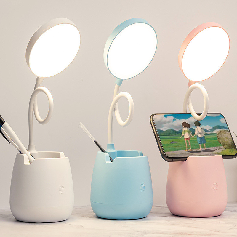 New LED Eye Protection Desk Lamp USB Bedside Lamp Charging Student Study Dormitory Reading Lamp