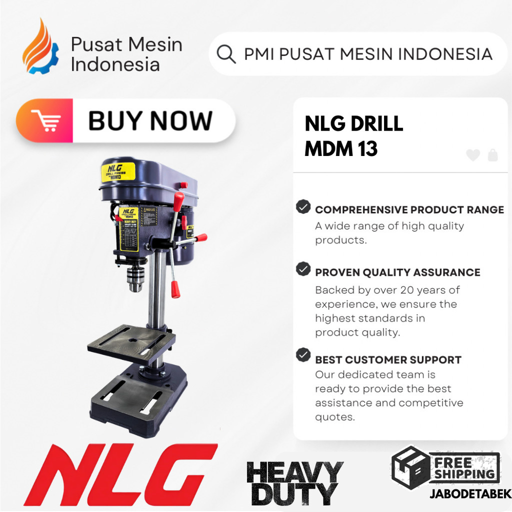 NLG DRILL MDM 13 / BOR DUDUK ELEKTRIK / 250 WATT DRILL PRESS / ELECTRIC DRILL