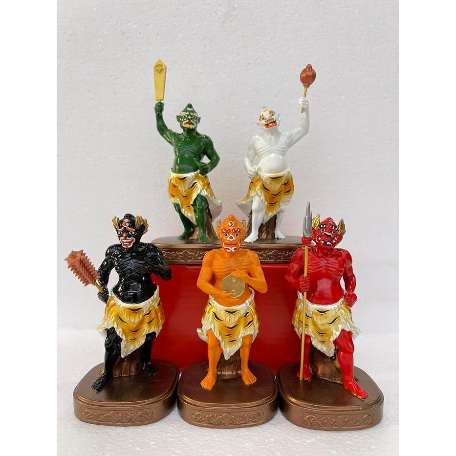patung gokui / wu kui / 5 hantu uk. 4in L2
