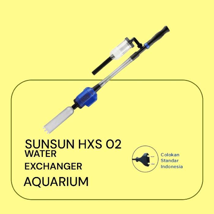 HXS-02 AC GRAVER CLEANER SUNSUN PEMBERSIH KOTORAN AQUARIUM AQUASCAPE