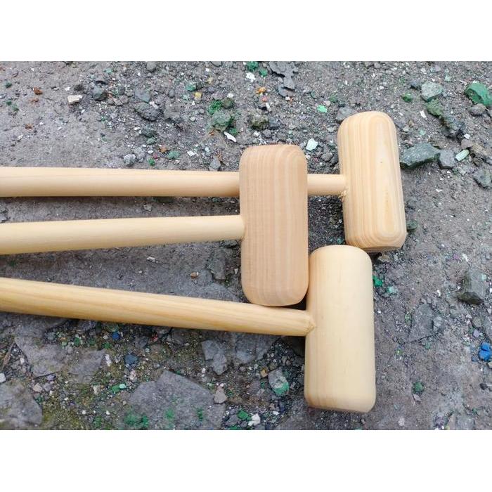 "New" Palu Kayu Ecoprint / Wooden Hammer Mainan Edukasi Anak