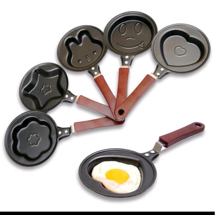 Teflon Mini Telur Cetak - Frypan Mini Cetakan Telor Frying Karakter Masak Dorayaki Telur Dadar