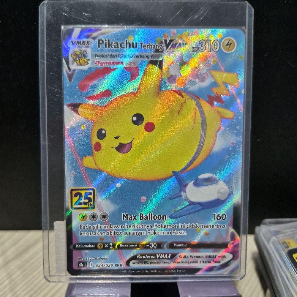 Pikachu Terbang VMax RRR TCG Pokemon Game Kartu Koleksi Indonesia Card Trading Card Game