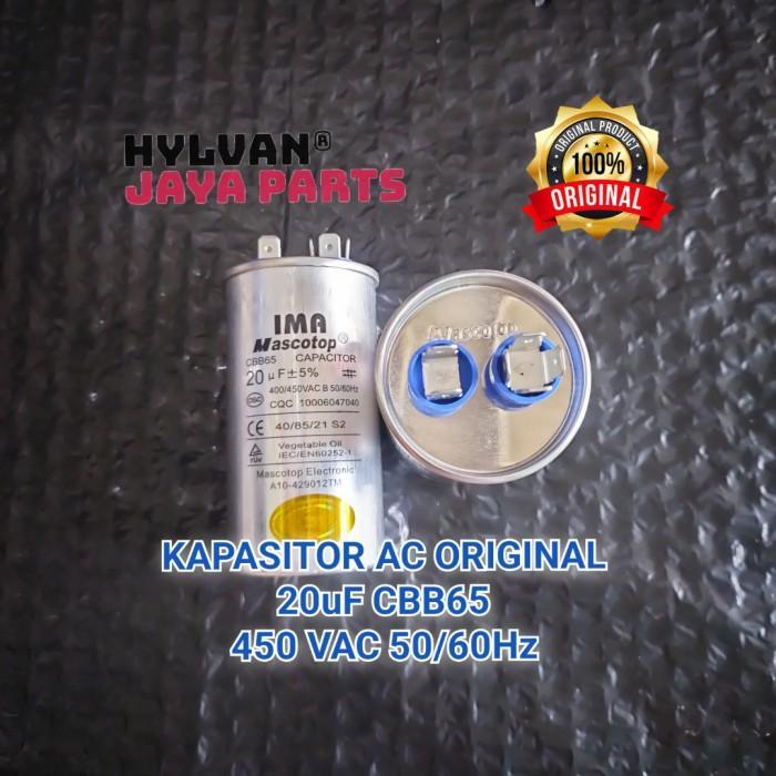 KAPASITOR AC GREE 20UF UNTUK 3/4 PK - 1PK CBB65 ORIGINAL TERMURAH