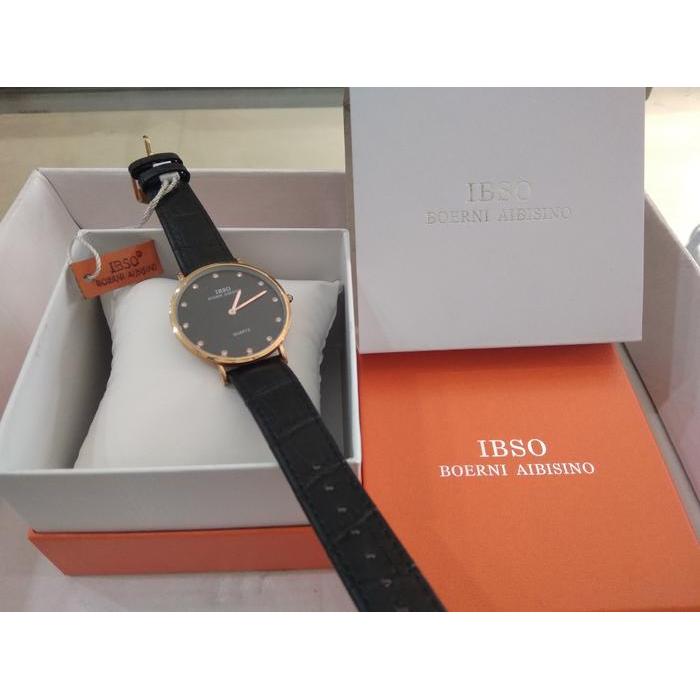 HOT SALE JAM TANGAN PRIA IBSO 2203 TALI KULIT TERMURAH