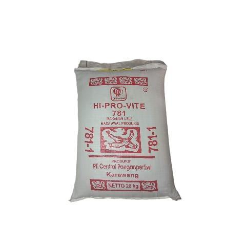 TERLARIS Pakan Pelet Ikan Lele HI-PRO-VITE 781-1 Untuk Bibit Ukuran 7-8cm 5KG gratis ongkir