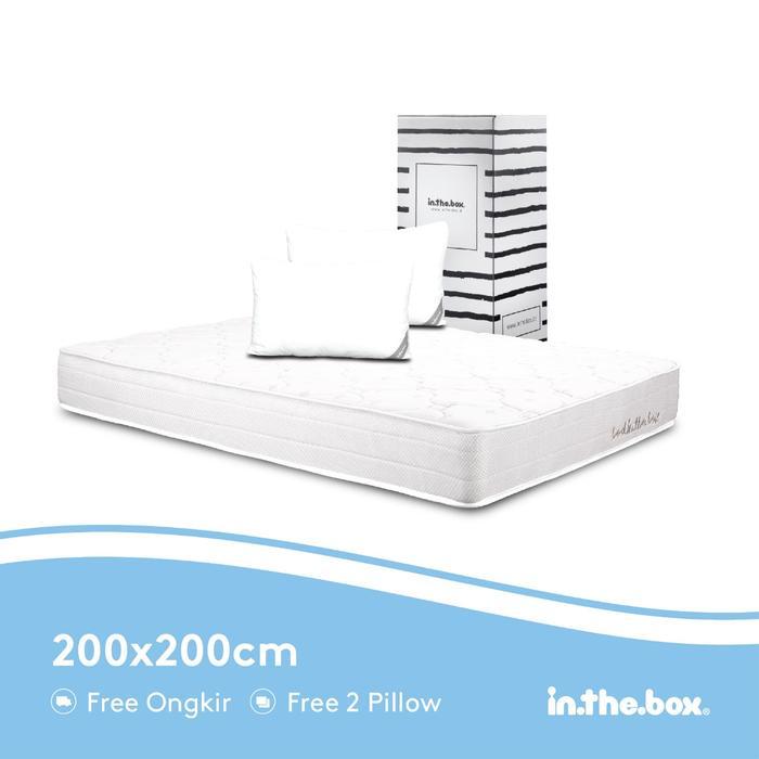 Matras Kasur Springbed INTHEBOX - Putih, 200x200