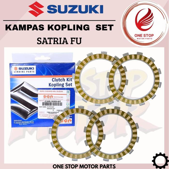 Kampas Kopling Satria Fu 150 Lama Suzuki Ori Asli Plat Plate Friction Karbu New Fi Injeksi Thunder