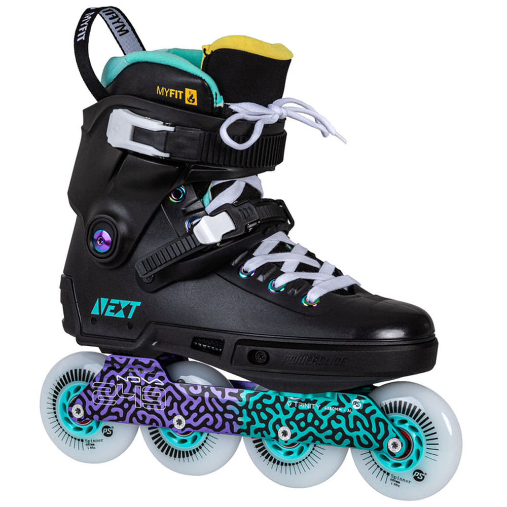 2024 100% Original Powerslide NEXT Multicolor 80 Trinity Frame Inline Skates Street Racing Skates