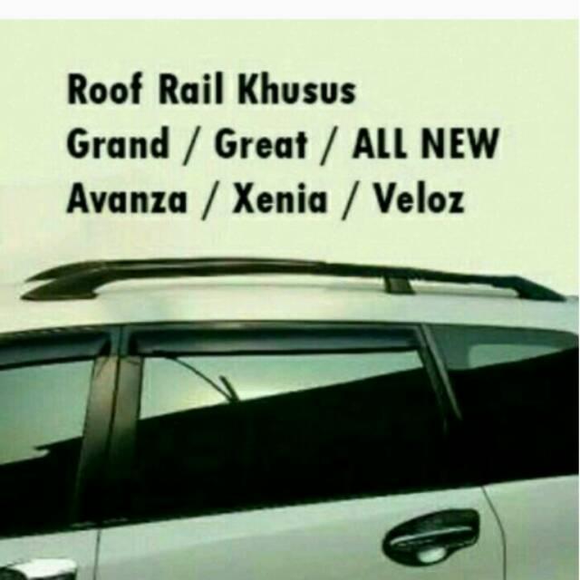 ROOF RAIL ATAS BAGASI MOBIL AVANZA / XENIA / TARUNA UNIVERSAL 2 PCS KOMPLIT RESTOCK