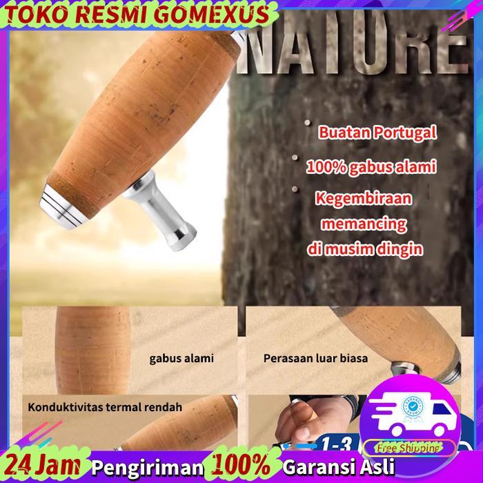 Ready Gomexus Lc Handle Reel Bc Heavy Duty Dan Big Game Serat Karbon 110Mm Tahan Korosi Lebih Mudah
