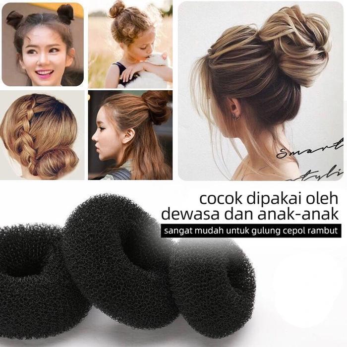 Rambut Cepol donat/Aksesoris Rambut/ Jepit Cepol / Sanggul Cepol gulung Rambut/ Sanggul Cepol