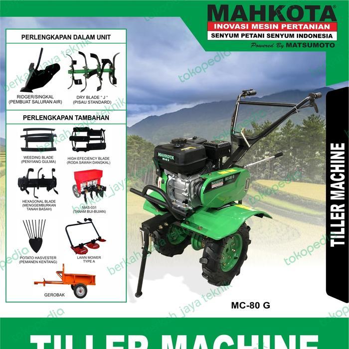 mesin bajak sawah mini traktor mahkota