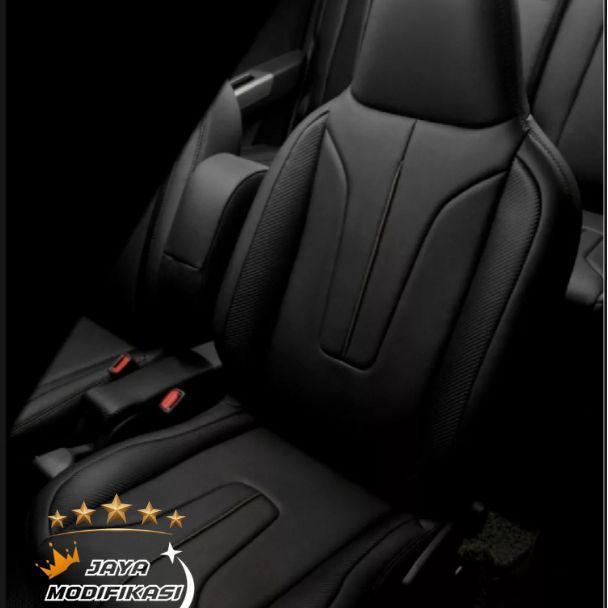 Jaya Modifikasi Car Accessories Sarung jok mobil Calya variasi full sett tahun 2022-2025 bahan kulit