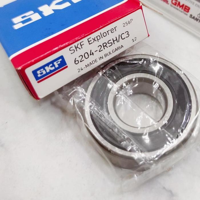 FREE ONGKIR BEARING 6204 2RS C3 SKF ASLI LAKER PINTU MOTOR POMPA RODA 20X47X14 BISA COD