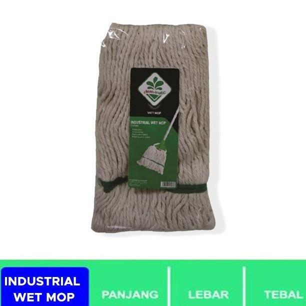 Rill Pel Lantai Industri Wet Mop Jepit Cotton 220076 Cleanmatic