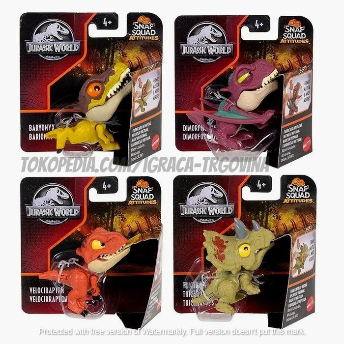 Mattel Jurassic World Snap Squad Attitudes Original - Baby T-Rex -Gratisongkir