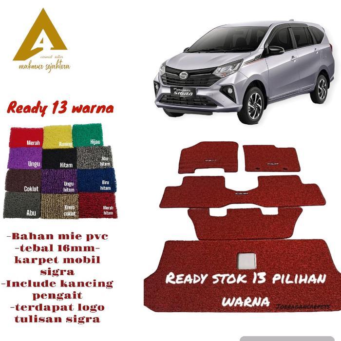Karpet Mobil Calya Sigra Bahan Pvc Tebal Ready Stok 13 Pilihan Warna Car Pasi Ori