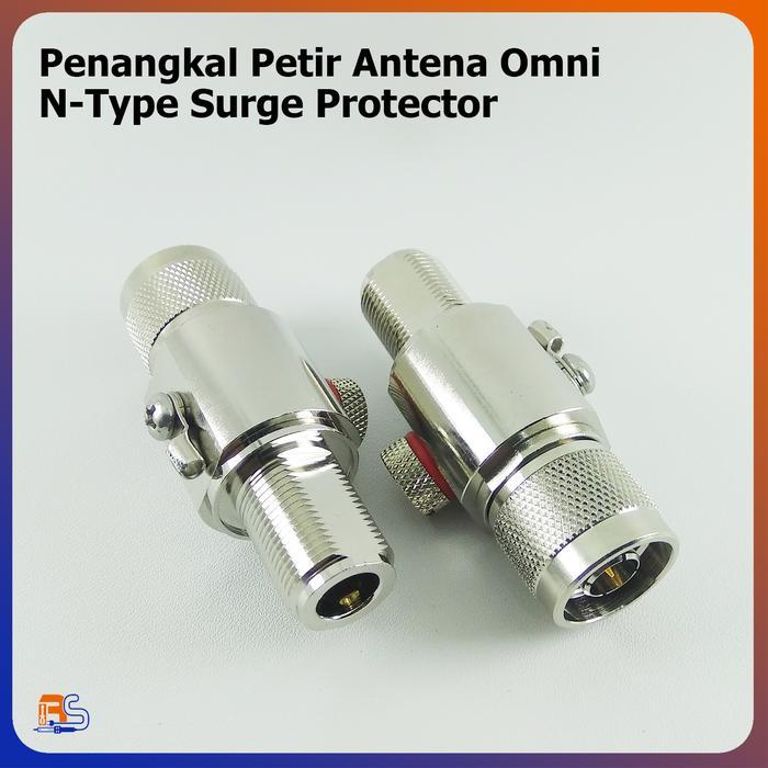 Penangkal Petir Antena Omni N-Type N Male N Female Surge Protector