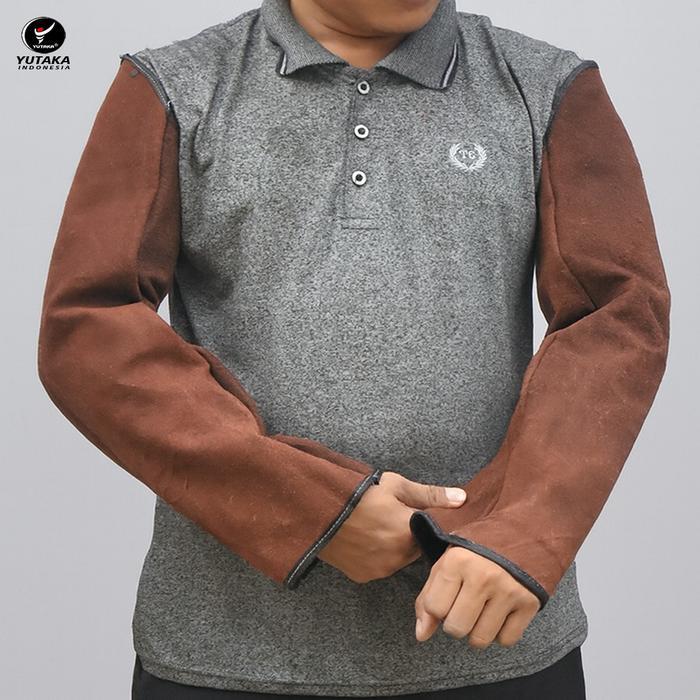 Apron Lengan Kulit Las - Arm Lengan Kulit Las Anti Panas - Pelindung Lengan Kulit Pengelasan