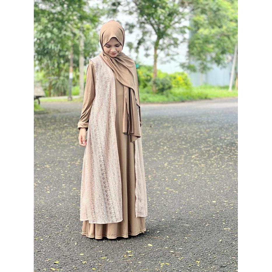 Outer Brokat Kondangan Tanpa Lengan Premium Tbk