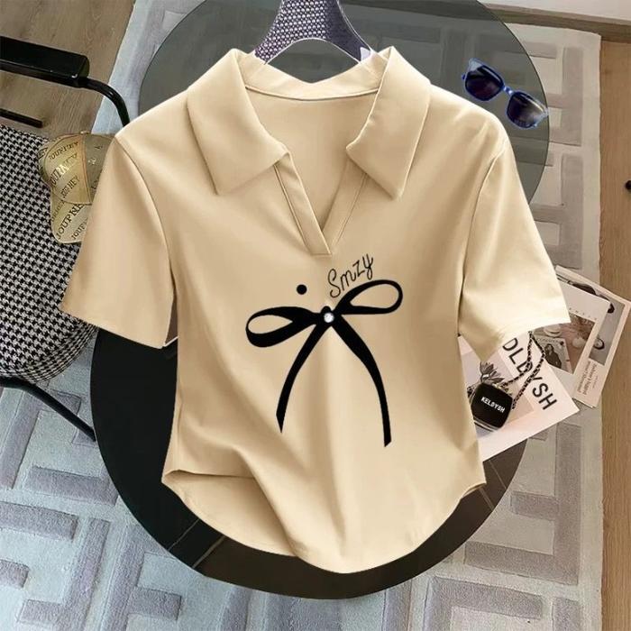 Kaos Crop Top Polo Shirt Wanita/Crop Top Polos/Kaos Wanita/T-Shirt Kerah Polos//Kaos Crop Top Baju