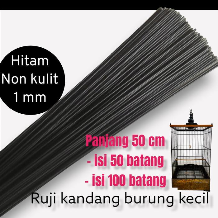 TERMURAH Ruji Jeruji sangkar burung Ruji kandang burung kecil Ruji fiber 1mm hitam glossy READY