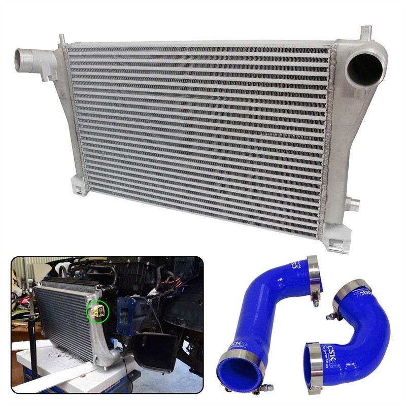 ALUMINUM INTERCOOLER + HOSE KIT FOR A3/S3 / VW GOLF GTI R MK7 EA888 1.8T 2.0T TSI BLACK / BLUE / RED