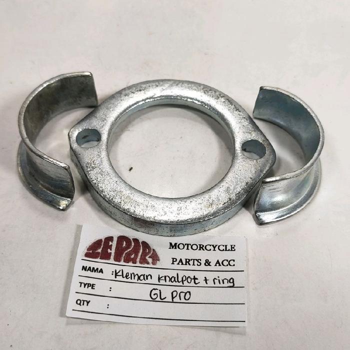 Ring knalpot GL Pro Mega Pro Tiger Set Klem Kleman Kenalpot Honda GLPRO Tiger