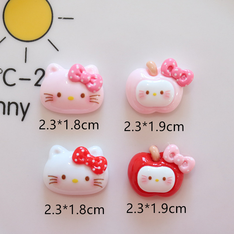100pcs Kawaii Resin cartoon Scrapbook Craft Diy Miniature Ornaments Accessories