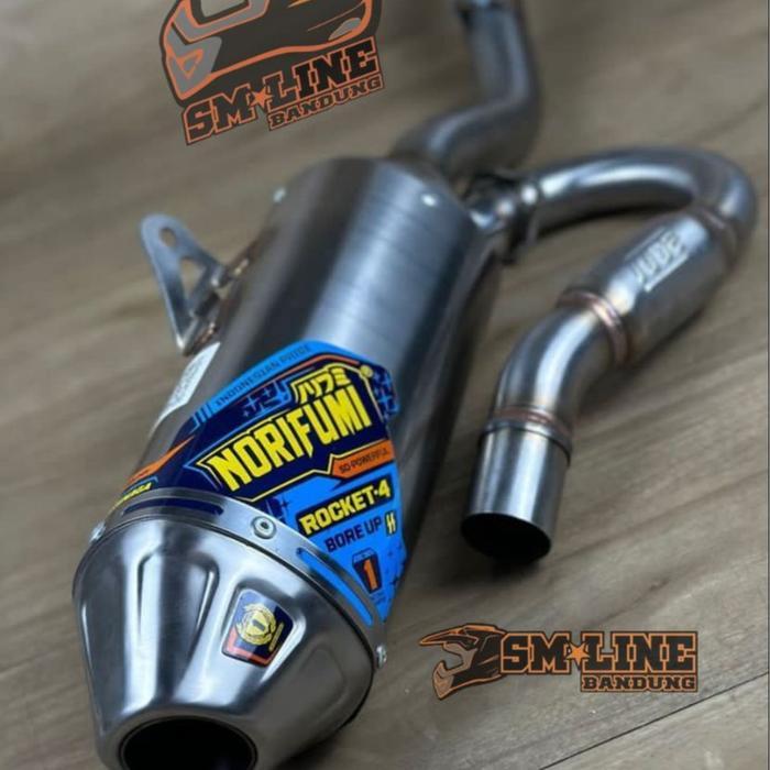 Knalpot Norifumi Rocket 4 Bore up KLX140 Knalpot Rocket 4 KLX140 Bore Up