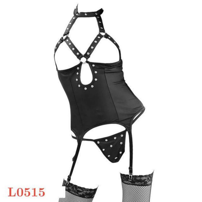 Diskon Baju Tidur Wanita Lingerie Sexy L0515 Set Stocking New