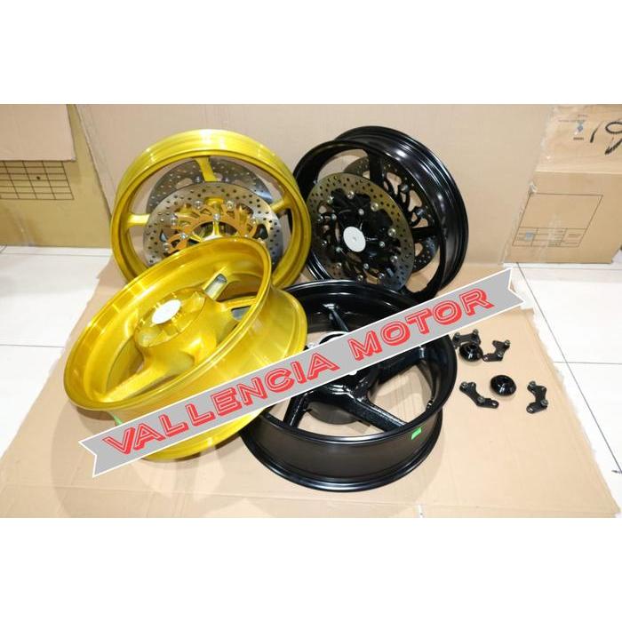 VELG DELKEVIC NINJA 250fi DOUBLE DISC - DELKEVIC THAILAND N250 fi DD - Hitam