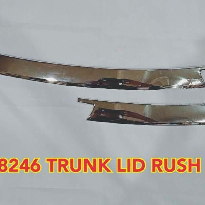 LIS LIST TRUNKLID TRUNK LID BELAKANG MOBIL RUSH TERIOS 2018 CROME CROM BEST SELLER