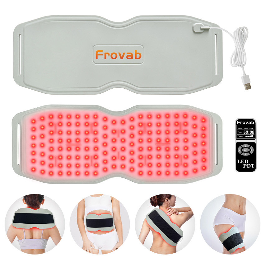 Frovab 660nm 850nm 940nm Led Infra Red Light Therapy Leg Heating Pad Belt Device for Arthritis