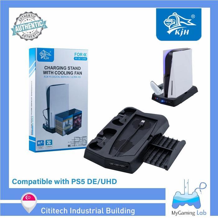 PS5 KJH CHARGING STAND WITH COOLING FAN LED