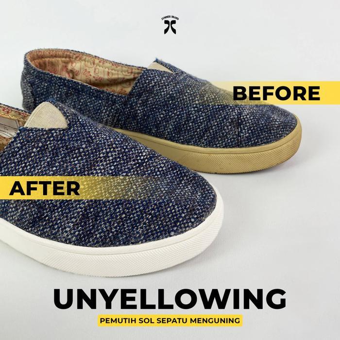 TERLARIS Paket Bundling - Pembersih Sepatu Putih Cleaner Pemutih Sepatu Kanvas Unyellowing Sol