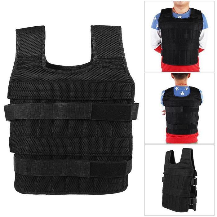 POTENCE Adjustable Weighted Vest 35kg Wrist & Ankle Weight Weighted Vest 15 kg Rompi Jacket