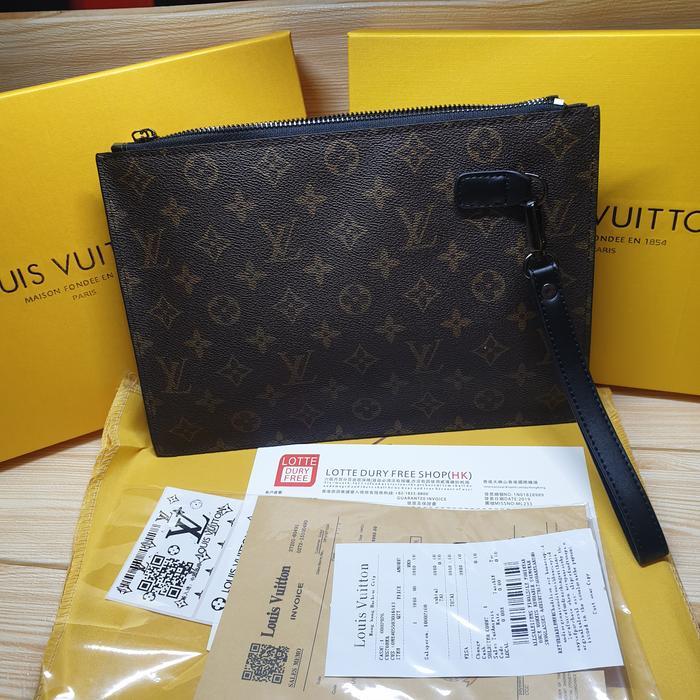 Primeroses - Clutch Lv Pria Clutch Wanita Motif Planet Monogram Tbk