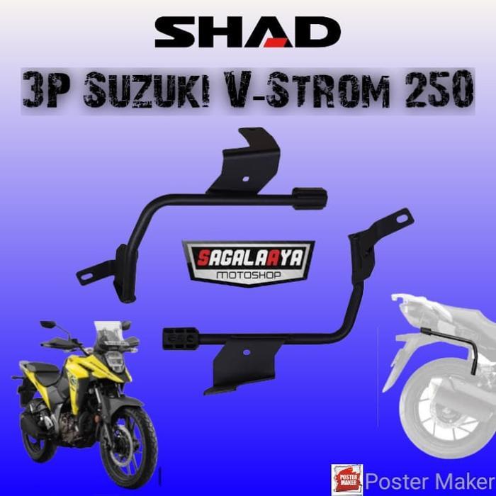 Terbaru Bracket Side Box Shad 3P Suzuki Sx Vstrom 250 Original Shad Sh23 Sh36