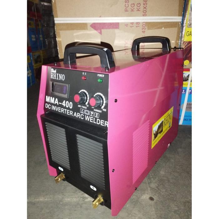 MESIN LAS INVERTER 400 A RHINO LAS MMA 400 IGBT 3 PHASE - RHINO 400, Tanpa Bublewrap