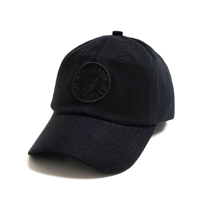 [free box] breakside polo cap atletico - black topi pria